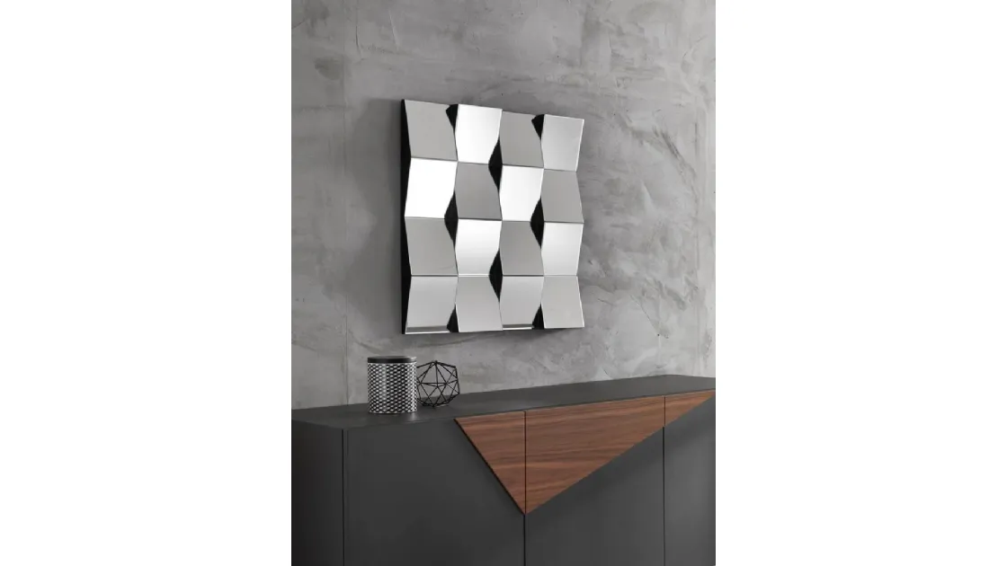 Specchio da arredo a quadri spezzati Aloha di Stones 