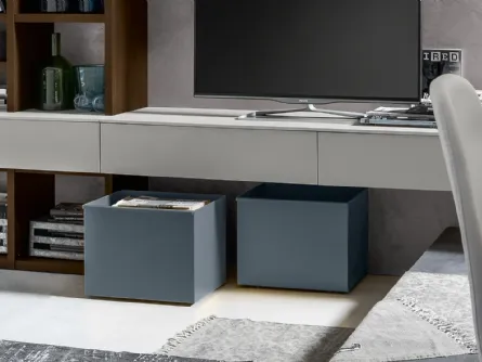 Contenitore Cestone Metal in laccato opaco di SantaLucia