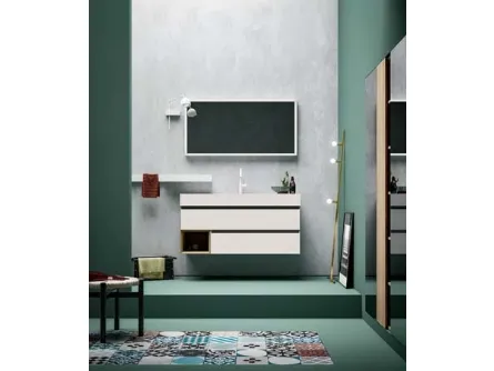 Mobile da Bagno sospeso in melaminico 45 02 di Birex