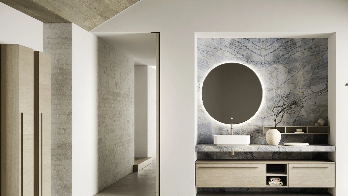 Mobile da Bagno sospeso Sky Liscio 34 di Arbi