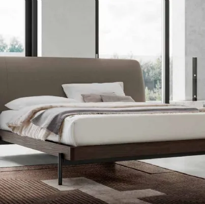 Letto imbottito con testiera Bali di SantaLucia