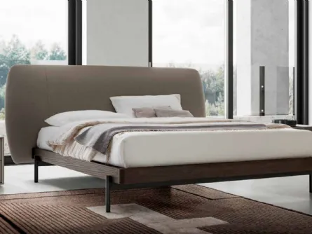 Letto imbottito con testiera Bali di SantaLucia