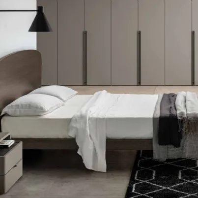 Letto con testiera in melaminico Duran di SantaLucia