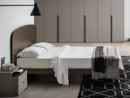 Letto con testiera in melaminico Duran di SantaLucia