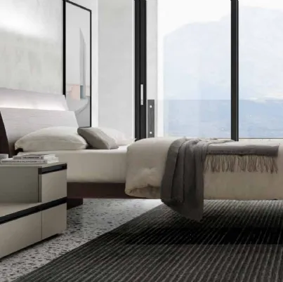 Letto con testiera Lotus di SantaLucia