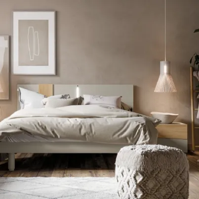 Letto laccato con testiera Zoom SantaLucia