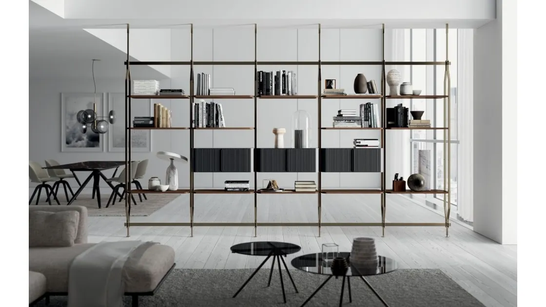 Libreria Charlotte a soffitto 3 di Bontempi