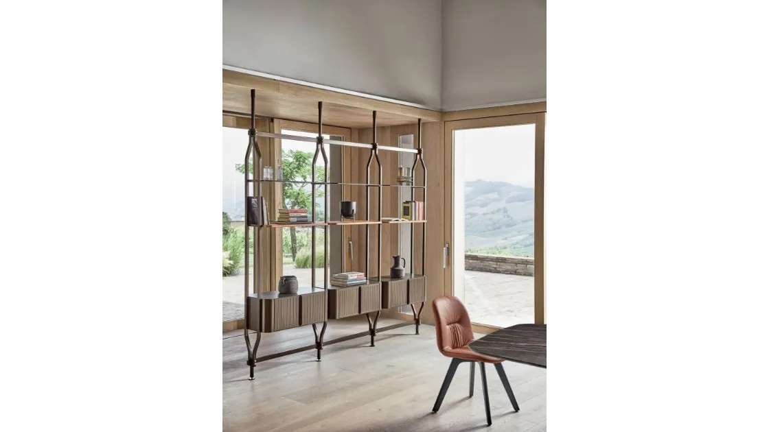 Libreria Charlotte a soffitto 2 di Bontempi