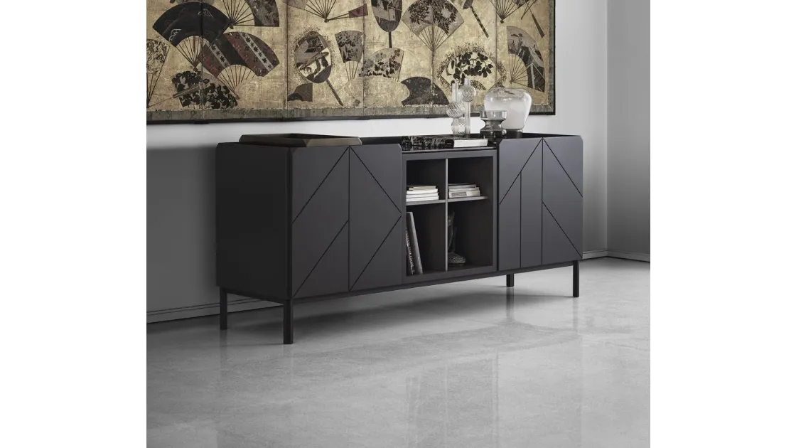 Madia Pica Legno Laccato Decorato 2 di Bontempi