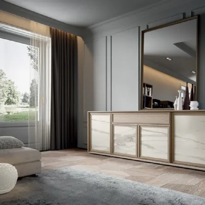 Madia Zenith Zen 03 in laminato e legno di Mobilgam