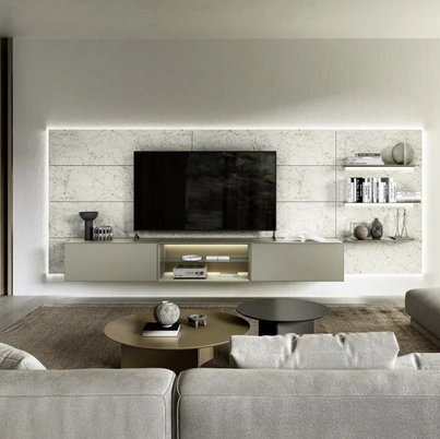 Parete Attrezzata Domino Boiserie 05 di Sangiacomo