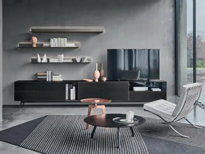 Parete Attrezzata Domino Vitrum di Sangiacomo