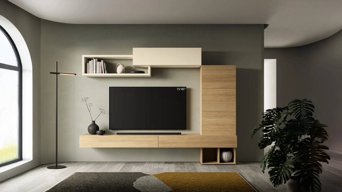 Parete Attrezzata Pratico PTG408 di SantaLucia