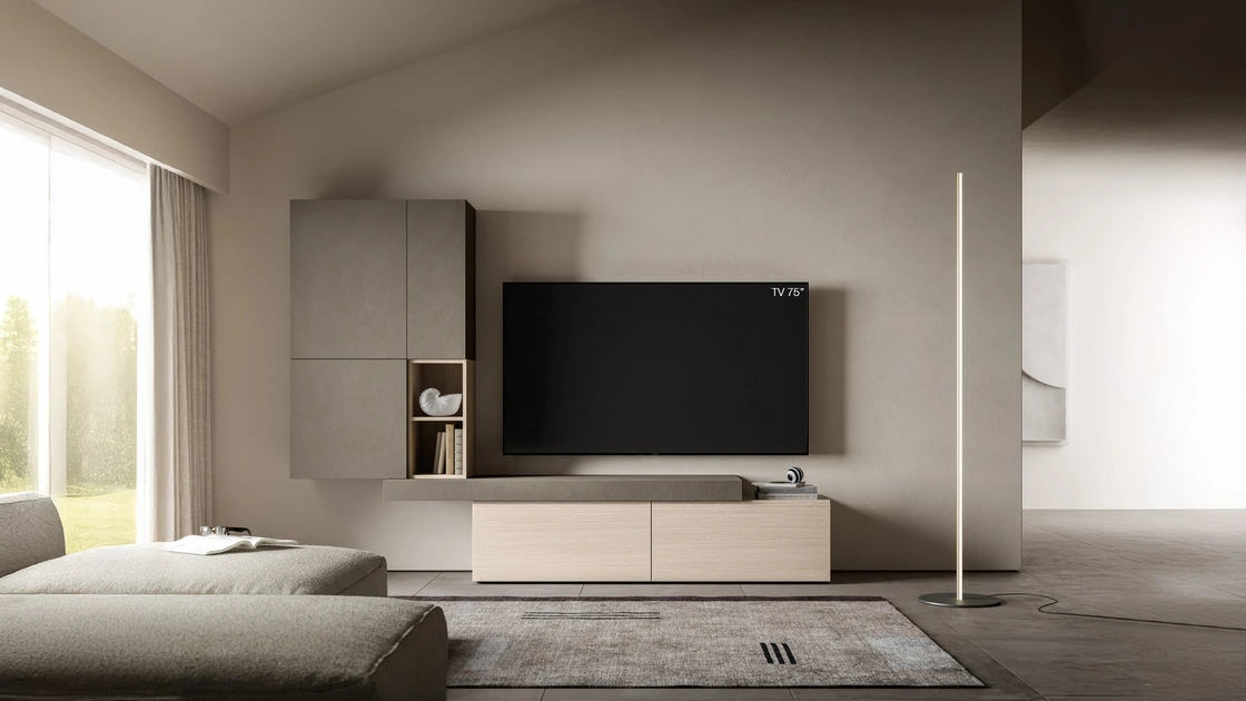 Parete Attrezzata Pratico PTG417 di SantaLucia