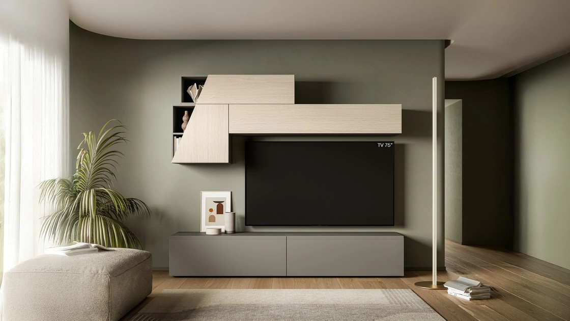 Parete Attrezzata Pratico PTG428 di SantaLucia