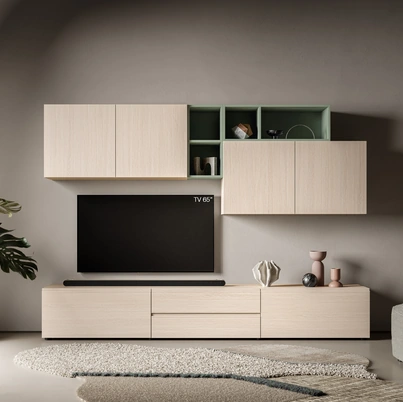 Parete Attrezzata Pratico PTG445 di SantaLucia