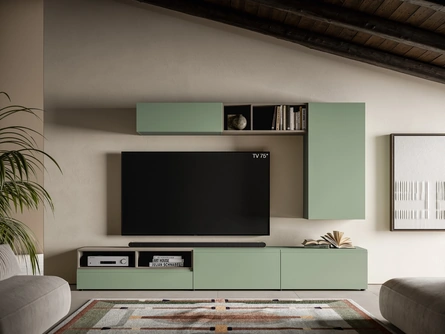 Parete Attrezzata Pratico PTG450 di SantaLucia