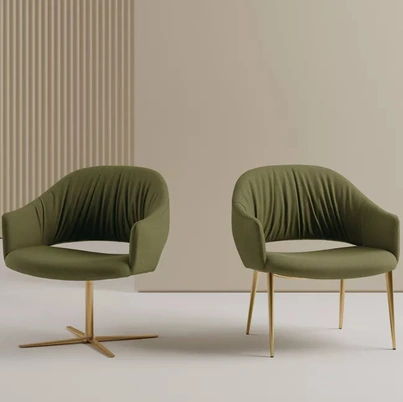 Poltroncina Nova in tessuto imbottito di Bontempi