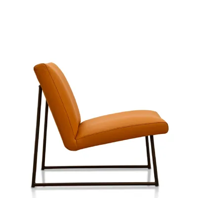 Poltroncina in pelle Mima di Valmori