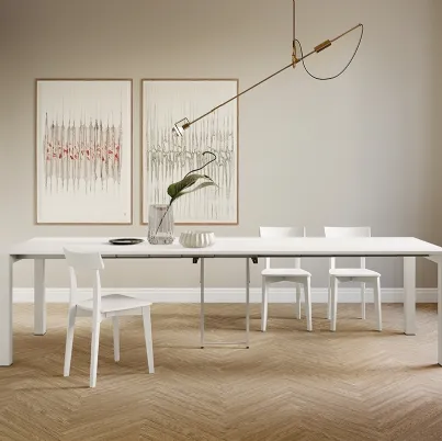 Tavolo allungabile in laminato con struttura in metallo verniciato Long Island di Arredo3
