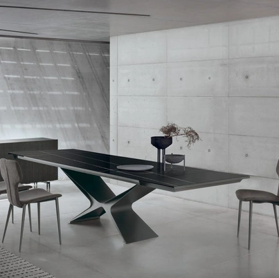 Tavolo allungabile Baltik Glass Decor di Sedit