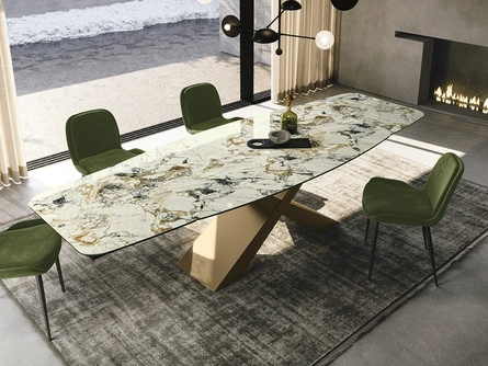 Tavolo in ceramica Gold di Sedit