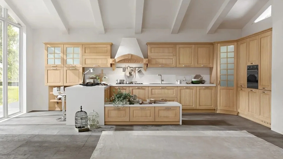 Cucina Classica con penisola Duchessa 03 di Ar-Tre