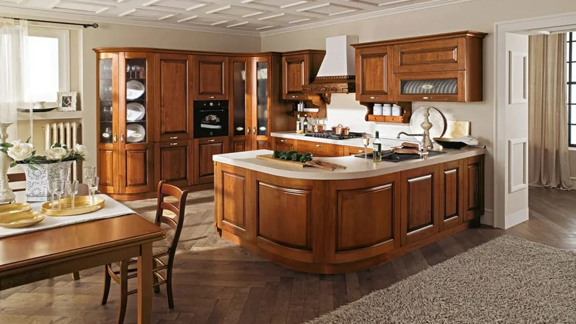 Cucina Classica con penisola Castellana 01 di Ar-Tre