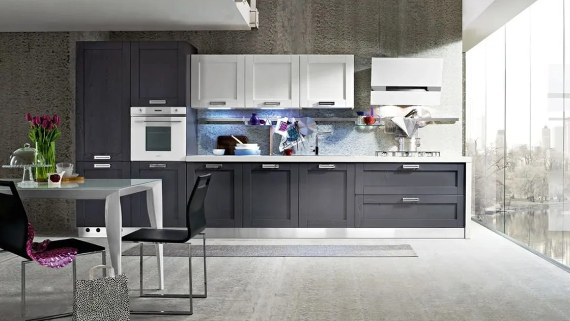 Cucina Classica lineare in legno laccato Signoressa 03 di Ar-Tre