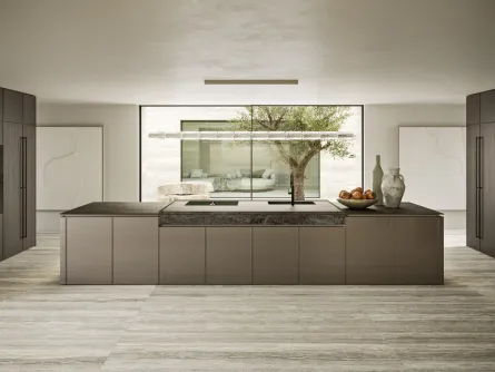 Cucina Design con isola Quadra 01 di Snaidero