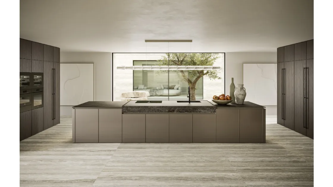 Cucina Design con isola Quadra 01 di Snaidero