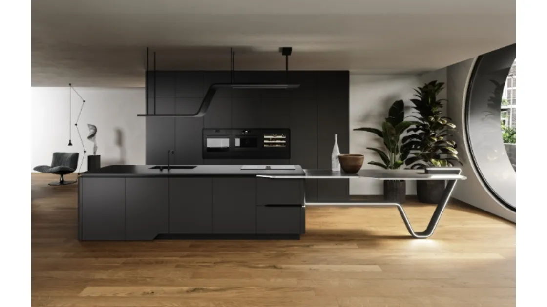 Cucina Design con isola Vision 02 di Snaidero