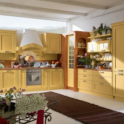 Cucina angolare in Muratura Signoressa 03 di Ar-Tre