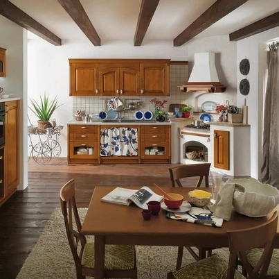 Cucina angolare in Muratura Signoressa 04 di Ar-Tre