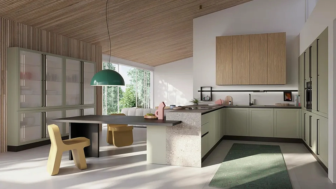 Cucina Moderna con penisola Elite 03 di Ar-Tre
