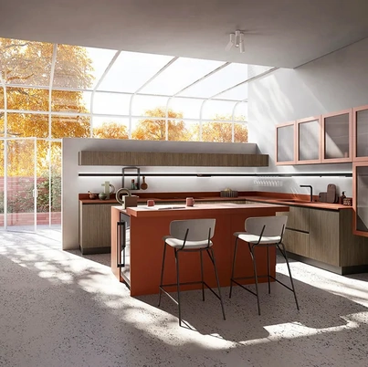 Cucina Moderna con isola Elite 04 di Ar-Tre