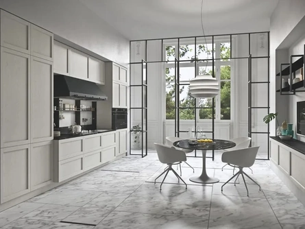 Cucina Moderna lineare in legno laccato Infinity 03 di Ar-Tre