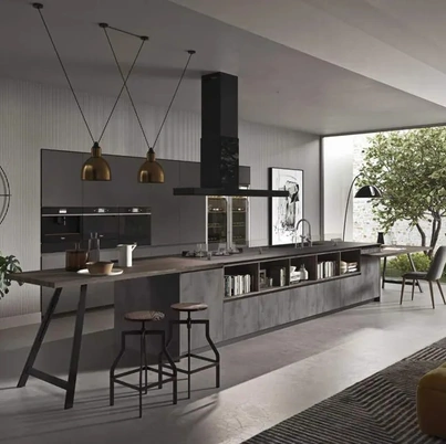 Cucina Moderna con isola Fly Evo Flo Evo 03 di Ar-Tre