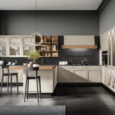 Cucina Moderna Frida 04 con penisola di Arredo3