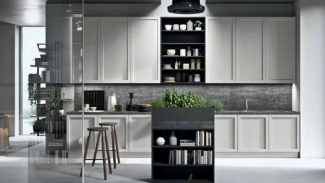 Cucina Moderna lineare di ispirazione nordica Infinity 04 di Ar-Tre
