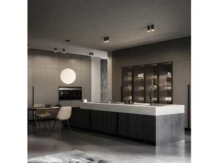 Cucina Moderna Tratto 10 n 01 con isola di Arredo3