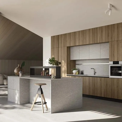 Cucina Moderna con isola Up Design 04 di Ar-Tre