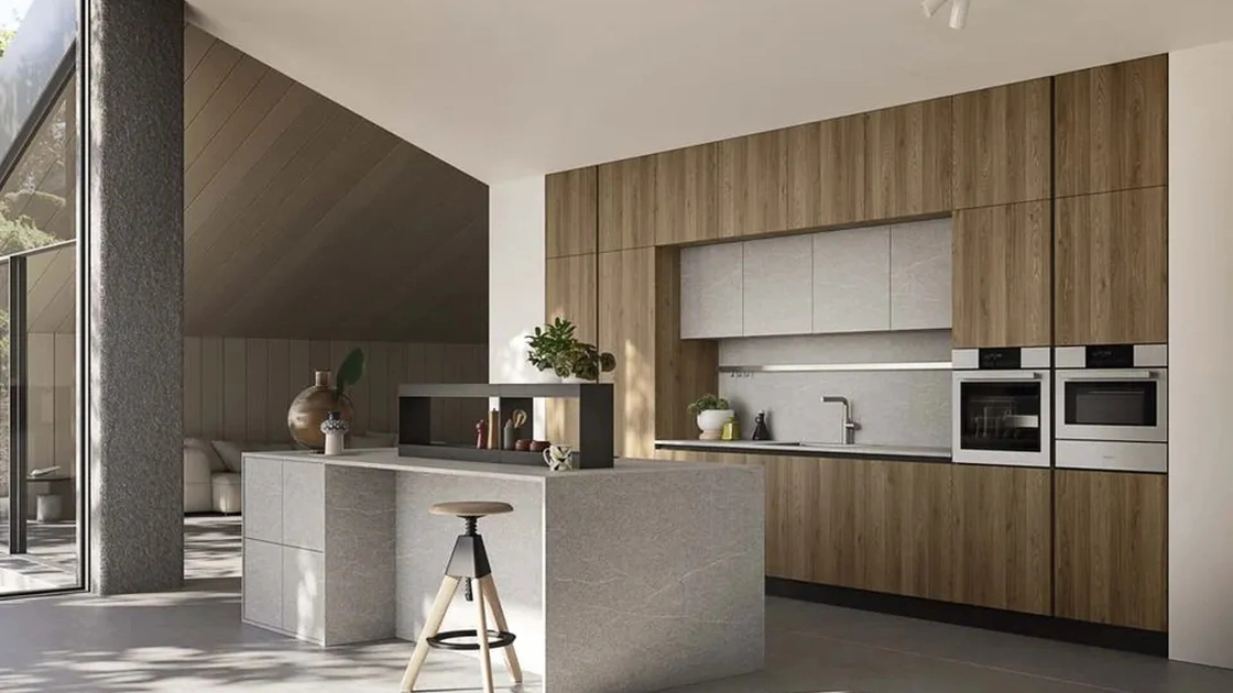 Cucina Moderna con isola Up Design 04 di Ar-Tre